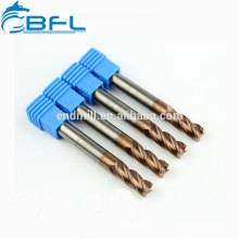 BFL CNC Metal Cutting Flat End Mill Coated/Carbide Cobalt Square Endmill Tool